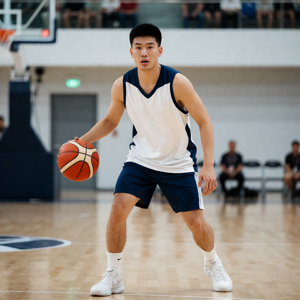 篮球赛事：NBA与中国男篮比赛现场